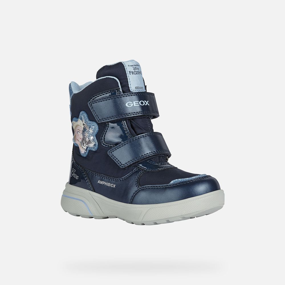 Botins Geox Menina Azul Marinho - Sveggen Abx - MDAUE8159